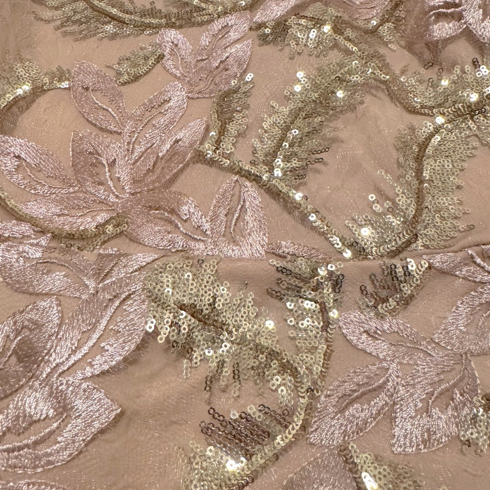 NWT Venus Dress, Blush Pink with Gold Sequin Detail, Women’s Size 16 - Picture 6 of 10